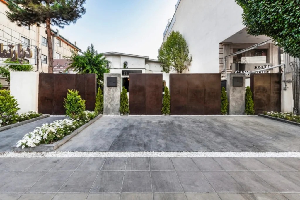 Entrance and boundary walls